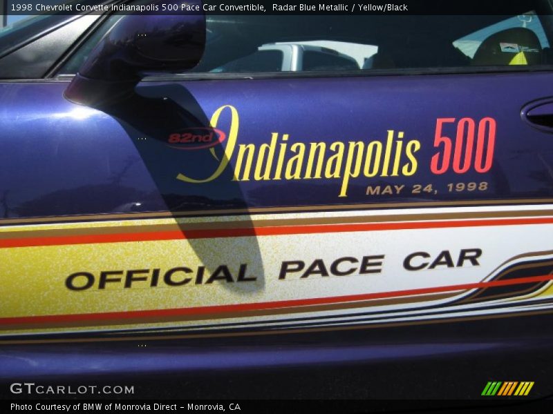  1998 Corvette Indianapolis 500 Pace Car Convertible Logo