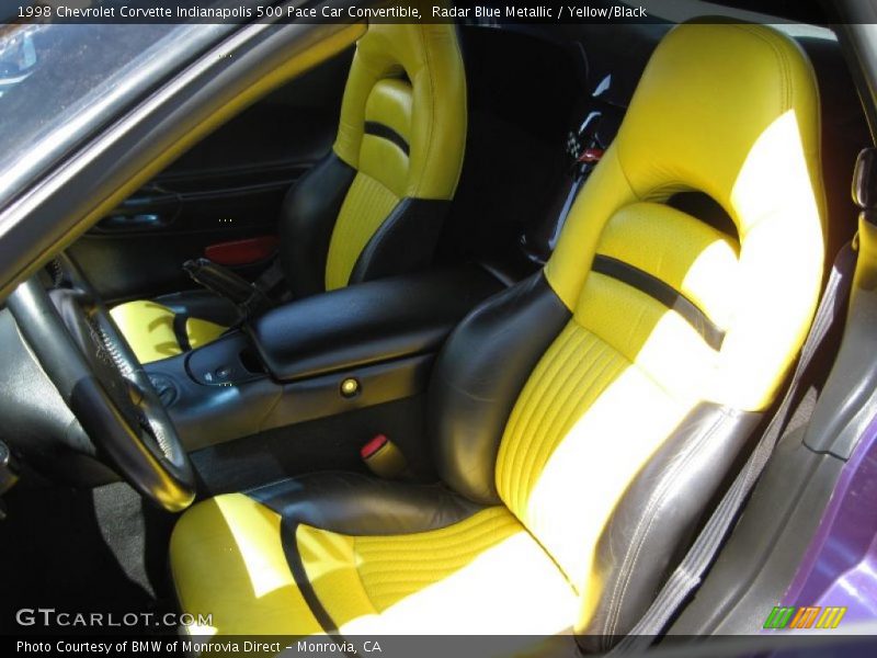  1998 Corvette Indianapolis 500 Pace Car Convertible Yellow/Black Interior