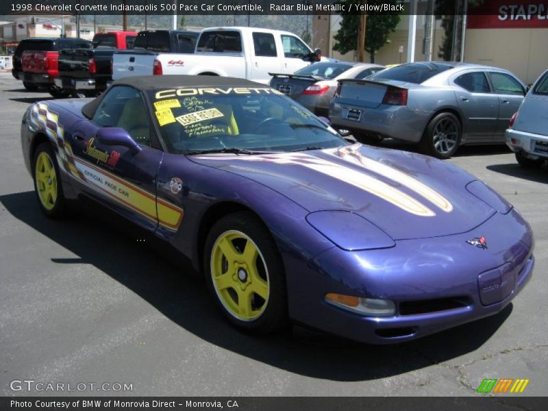  1998 Corvette Indianapolis 500 Pace Car Convertible Radar Blue Metallic