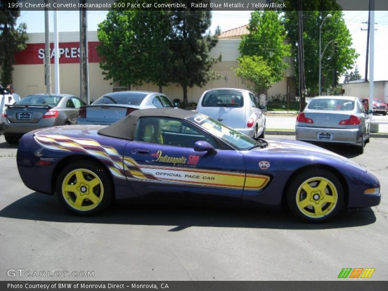  1998 Corvette Indianapolis 500 Pace Car Convertible Radar Blue Metallic