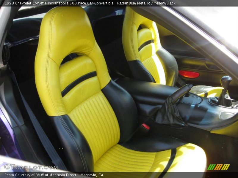  1998 Corvette Indianapolis 500 Pace Car Convertible Yellow/Black Interior