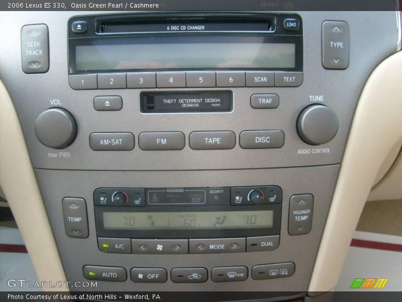 Oasis Green Pearl / Cashmere 2006 Lexus ES 330