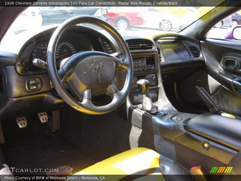  1998 Corvette Indianapolis 500 Pace Car Convertible Yellow/Black Interior