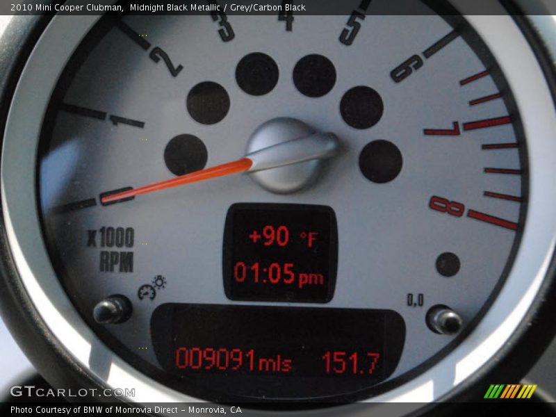 Midnight Black Metallic / Grey/Carbon Black 2010 Mini Cooper Clubman
