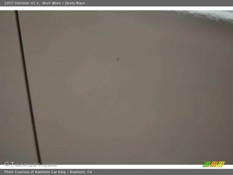 Birch White / Ebony Black 2007 Hummer H3 X