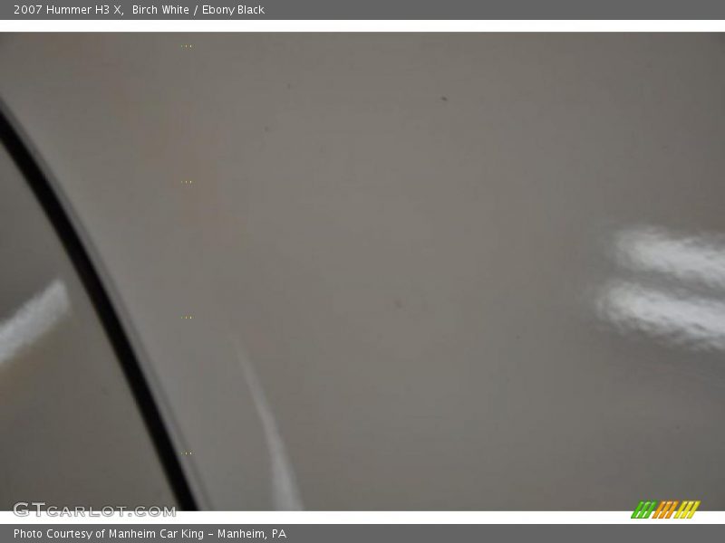 Birch White / Ebony Black 2007 Hummer H3 X