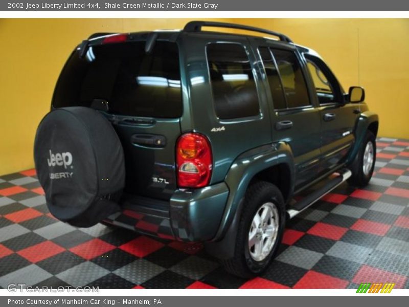 Shale Green Metallic / Dark Slate Gray 2002 Jeep Liberty Limited 4x4