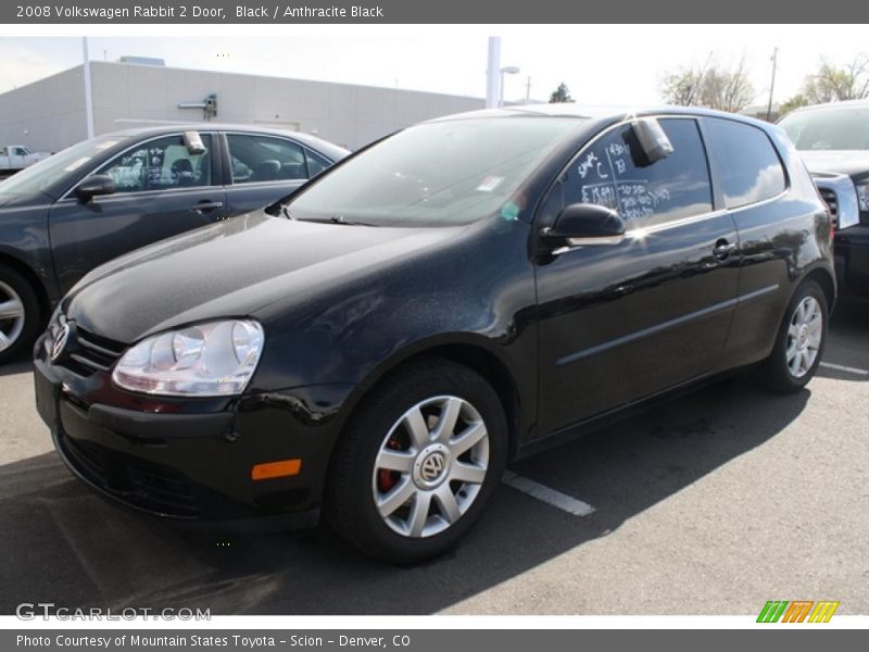 Black / Anthracite Black 2008 Volkswagen Rabbit 2 Door