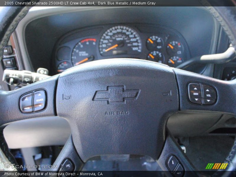 Dark Blue Metallic / Medium Gray 2005 Chevrolet Silverado 2500HD LT Crew Cab 4x4