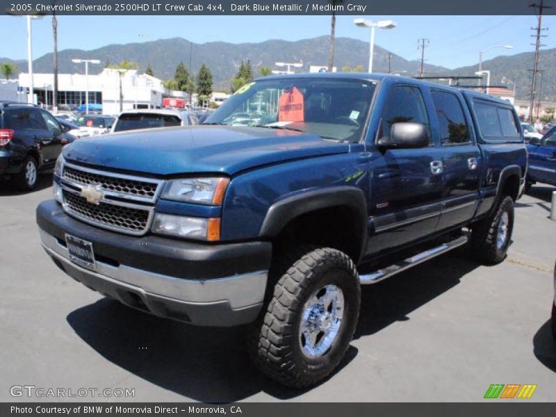 Dark Blue Metallic / Medium Gray 2005 Chevrolet Silverado 2500HD LT Crew Cab 4x4
