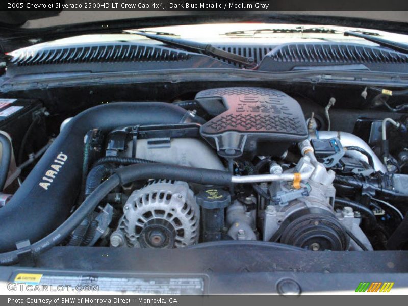 Dark Blue Metallic / Medium Gray 2005 Chevrolet Silverado 2500HD LT Crew Cab 4x4