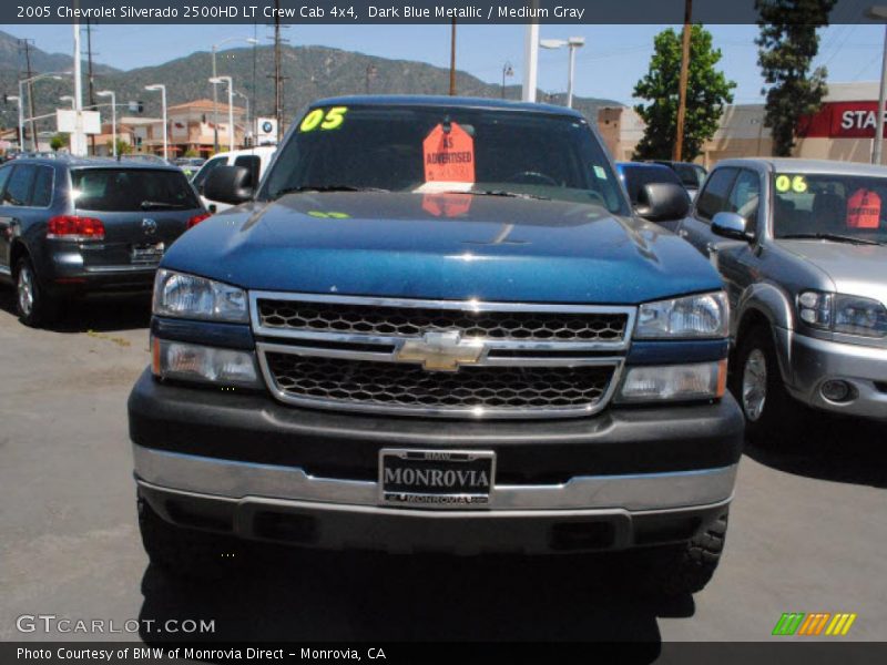 Dark Blue Metallic / Medium Gray 2005 Chevrolet Silverado 2500HD LT Crew Cab 4x4