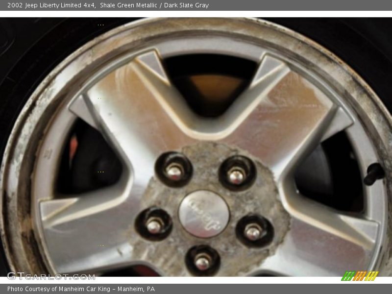 Shale Green Metallic / Dark Slate Gray 2002 Jeep Liberty Limited 4x4