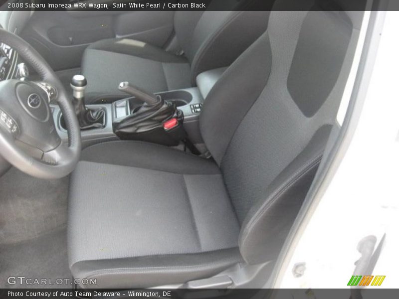 Satin White Pearl / Carbon Black 2008 Subaru Impreza WRX Wagon