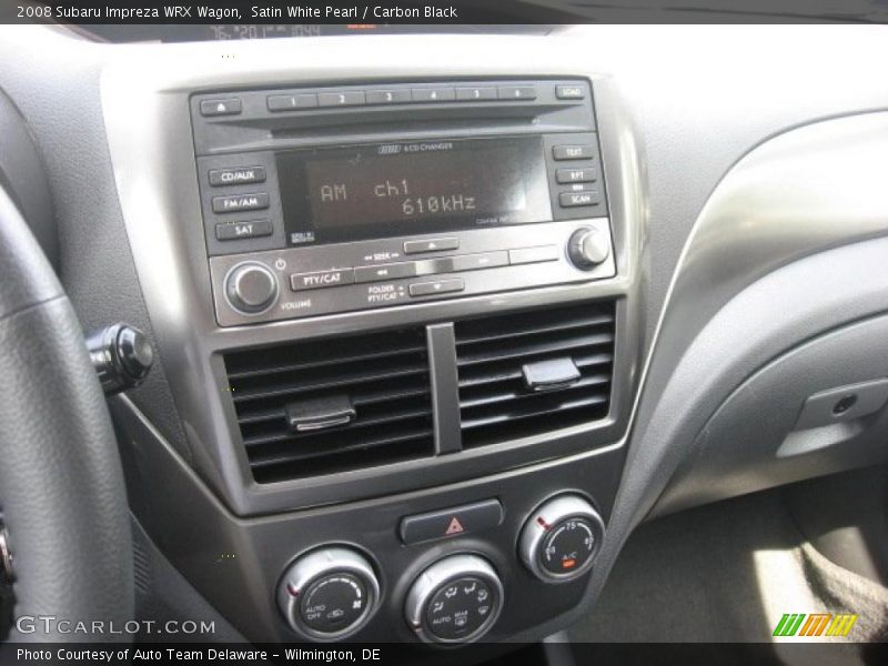 Controls of 2008 Impreza WRX Wagon