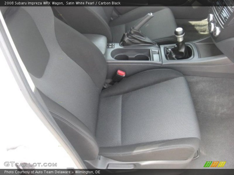 Satin White Pearl / Carbon Black 2008 Subaru Impreza WRX Wagon