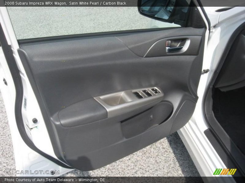 Satin White Pearl / Carbon Black 2008 Subaru Impreza WRX Wagon