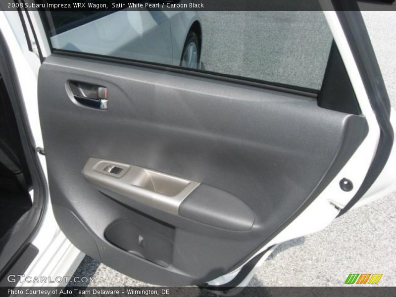 Satin White Pearl / Carbon Black 2008 Subaru Impreza WRX Wagon