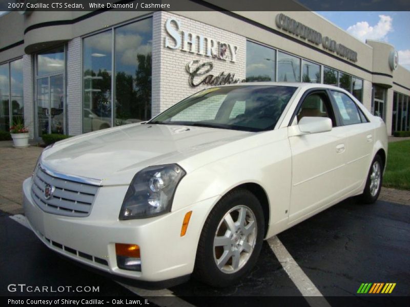 White Diamond / Cashmere 2007 Cadillac CTS Sedan