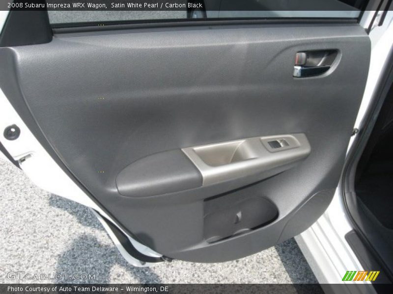 Satin White Pearl / Carbon Black 2008 Subaru Impreza WRX Wagon