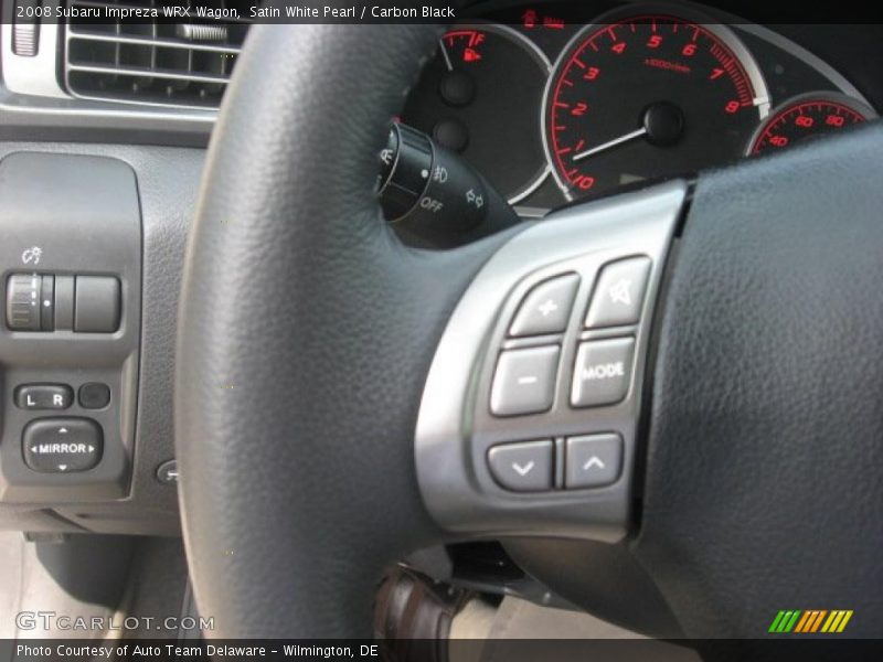 Satin White Pearl / Carbon Black 2008 Subaru Impreza WRX Wagon