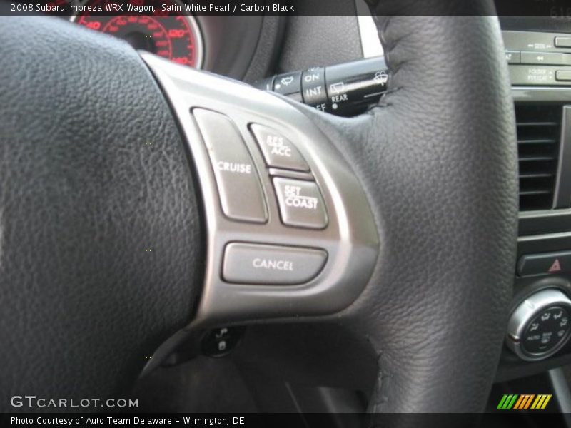 Satin White Pearl / Carbon Black 2008 Subaru Impreza WRX Wagon