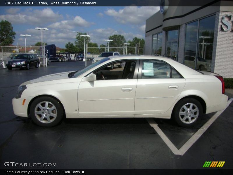 White Diamond / Cashmere 2007 Cadillac CTS Sedan
