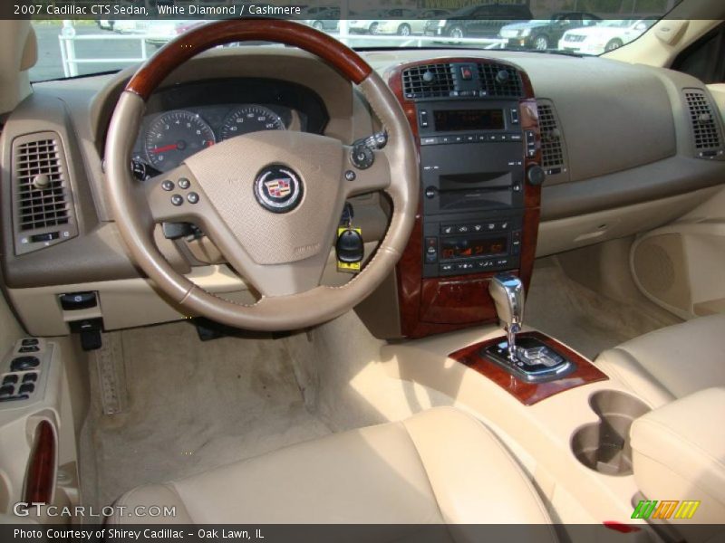 White Diamond / Cashmere 2007 Cadillac CTS Sedan