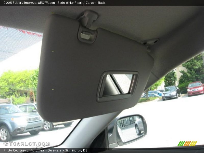 Satin White Pearl / Carbon Black 2008 Subaru Impreza WRX Wagon