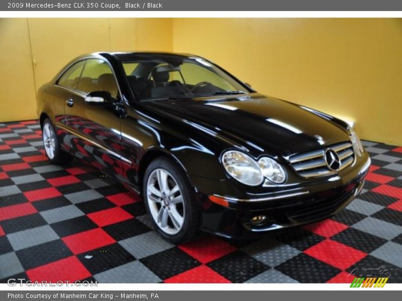 Black / Black 2009 Mercedes-Benz CLK 350 Coupe