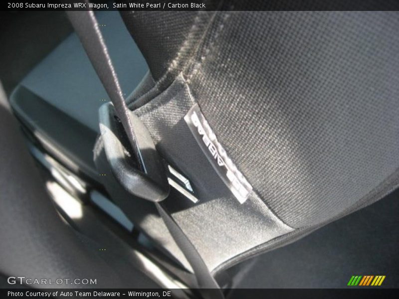 Satin White Pearl / Carbon Black 2008 Subaru Impreza WRX Wagon