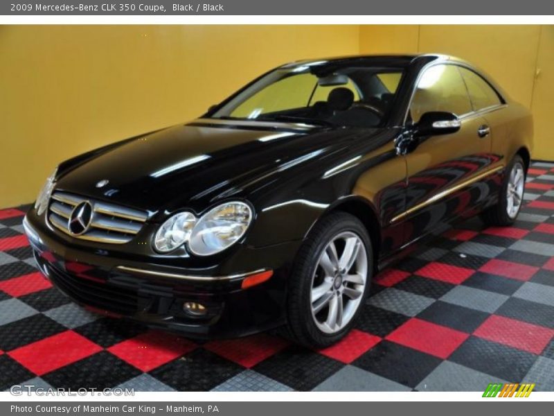 Black / Black 2009 Mercedes-Benz CLK 350 Coupe