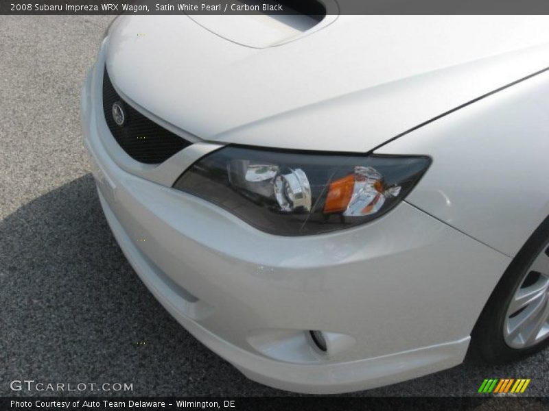 Satin White Pearl / Carbon Black 2008 Subaru Impreza WRX Wagon