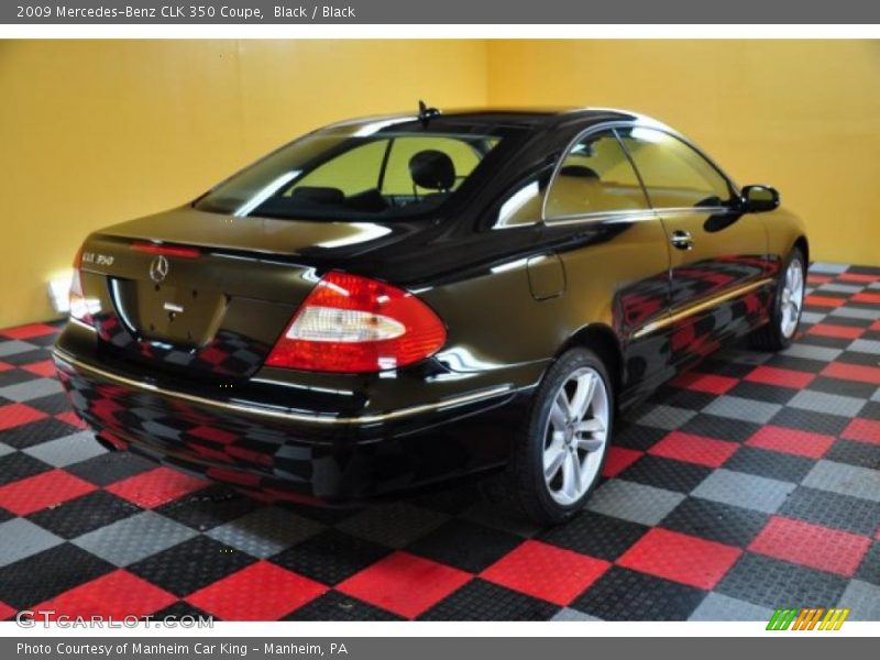 Black / Black 2009 Mercedes-Benz CLK 350 Coupe