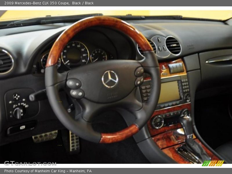 Black / Black 2009 Mercedes-Benz CLK 350 Coupe