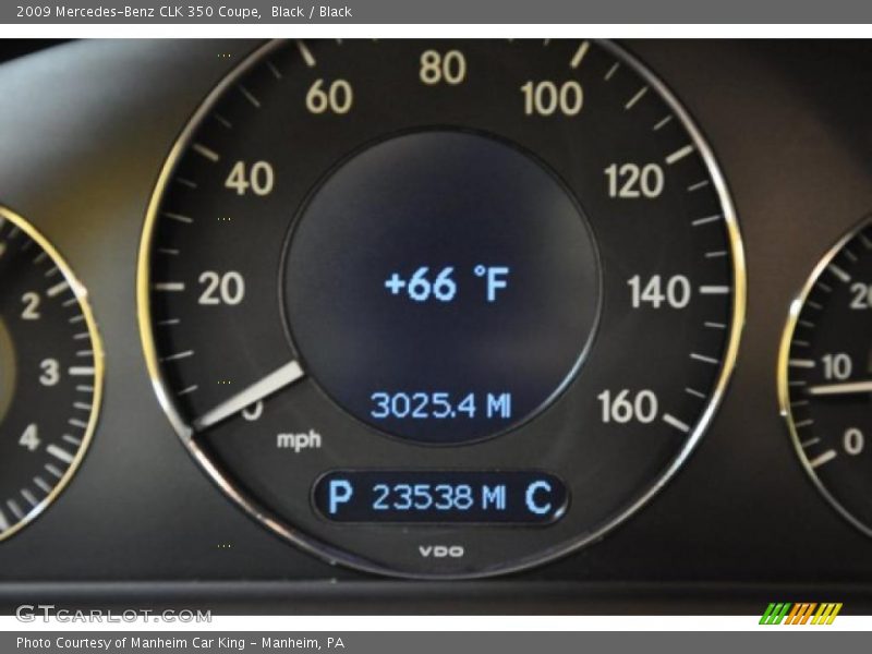 Black / Black 2009 Mercedes-Benz CLK 350 Coupe