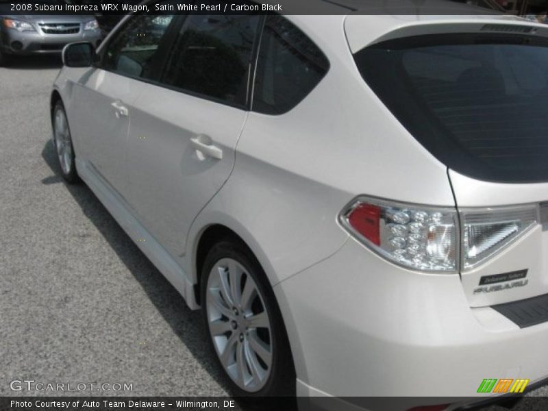 Satin White Pearl / Carbon Black 2008 Subaru Impreza WRX Wagon