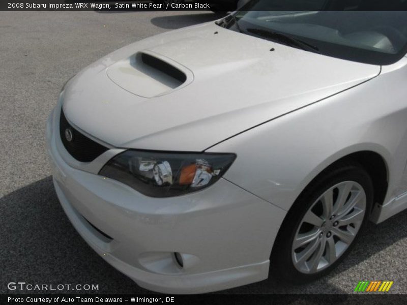 Satin White Pearl / Carbon Black 2008 Subaru Impreza WRX Wagon