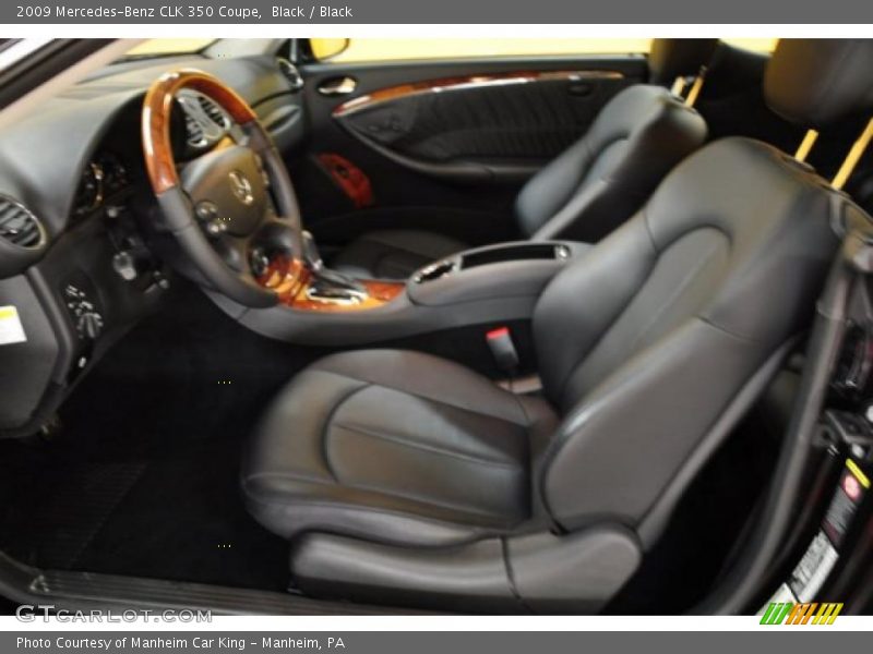 Black / Black 2009 Mercedes-Benz CLK 350 Coupe