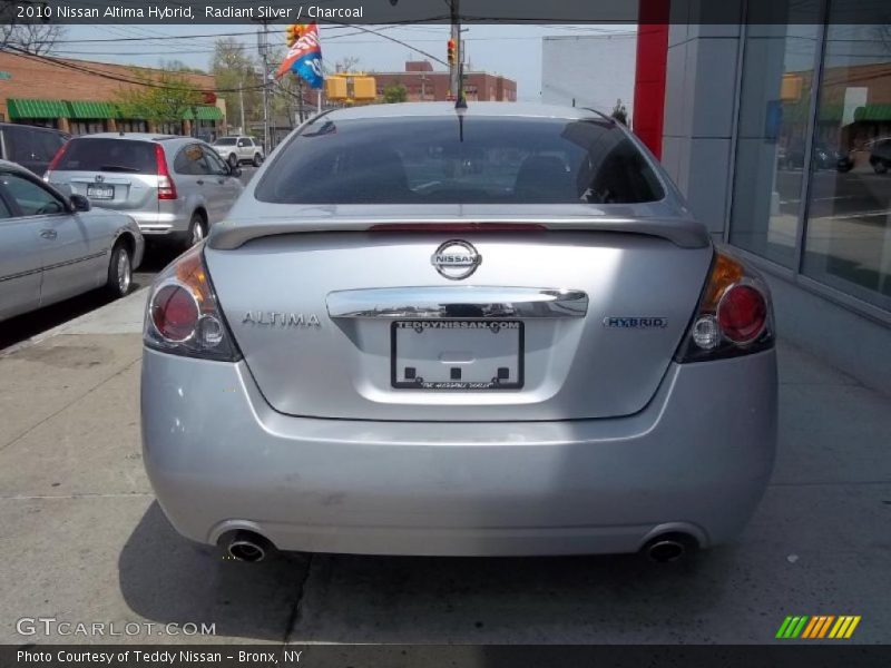 Radiant Silver / Charcoal 2010 Nissan Altima Hybrid