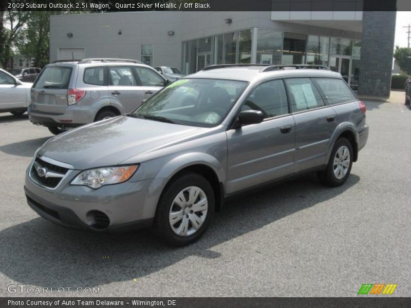 Quartz Silver Metallic / Off Black 2009 Subaru Outback 2.5i Wagon