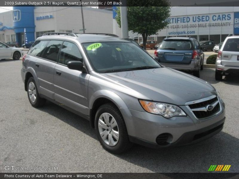 Quartz Silver Metallic / Off Black 2009 Subaru Outback 2.5i Wagon