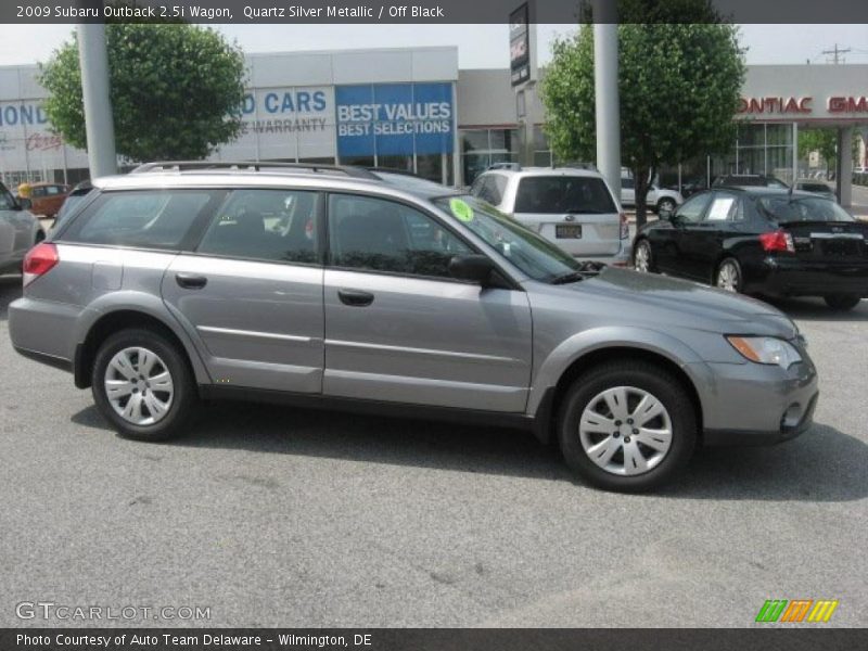 Quartz Silver Metallic / Off Black 2009 Subaru Outback 2.5i Wagon