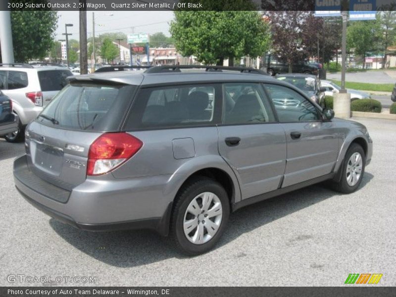 Quartz Silver Metallic / Off Black 2009 Subaru Outback 2.5i Wagon