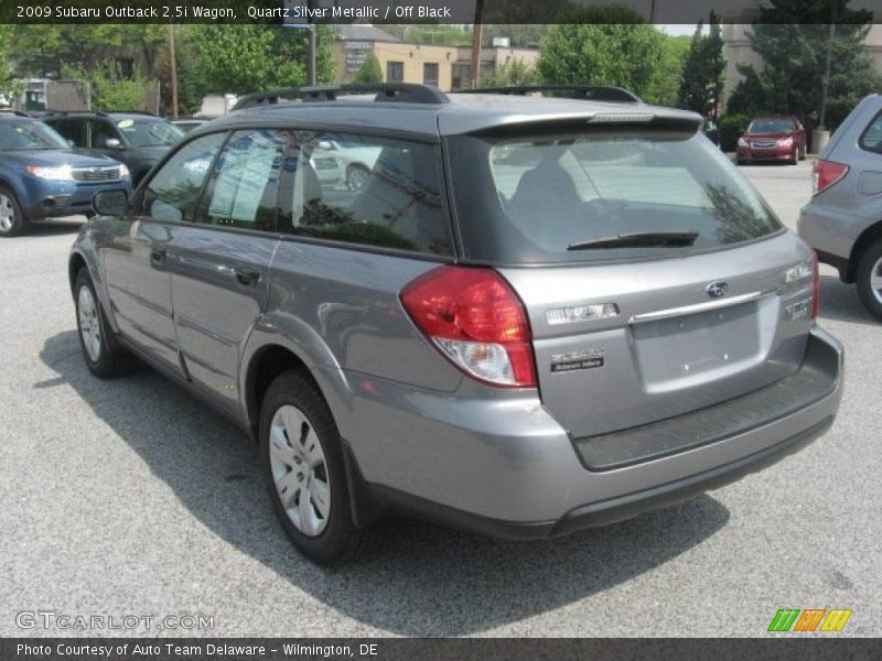 Quartz Silver Metallic / Off Black 2009 Subaru Outback 2.5i Wagon