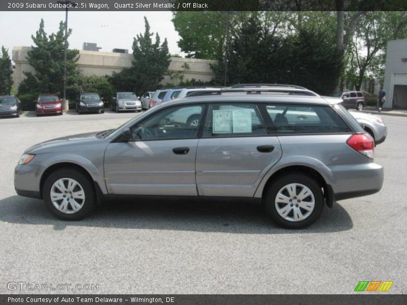 Quartz Silver Metallic / Off Black 2009 Subaru Outback 2.5i Wagon