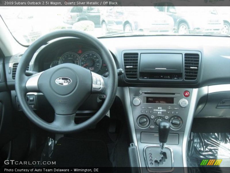 Quartz Silver Metallic / Off Black 2009 Subaru Outback 2.5i Wagon