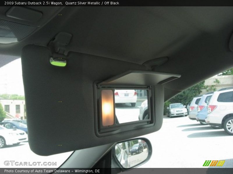 Quartz Silver Metallic / Off Black 2009 Subaru Outback 2.5i Wagon