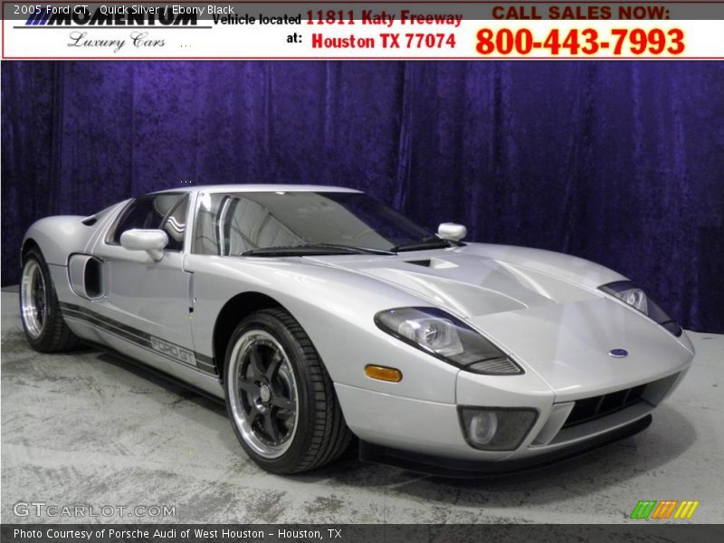 Quick Silver / Ebony Black 2005 Ford GT