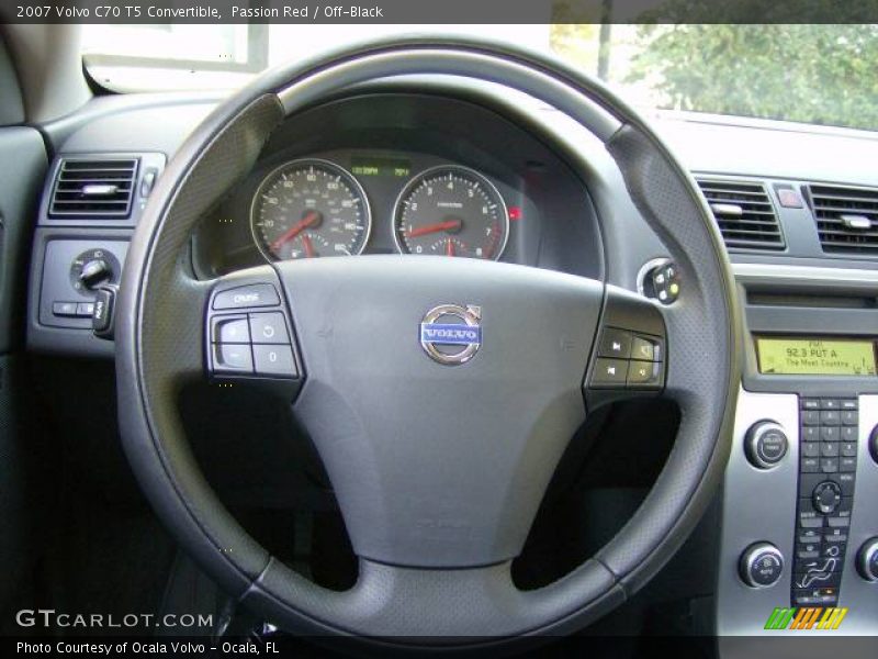 Passion Red / Off-Black 2007 Volvo C70 T5 Convertible